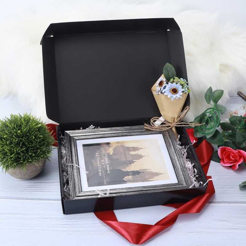 Rempry 11x8x2 Black Shipping Boxes Set of 20, Cardboard Corrugated Boxes Gift Boxes for Small Business, Literature Mailer - Image 3